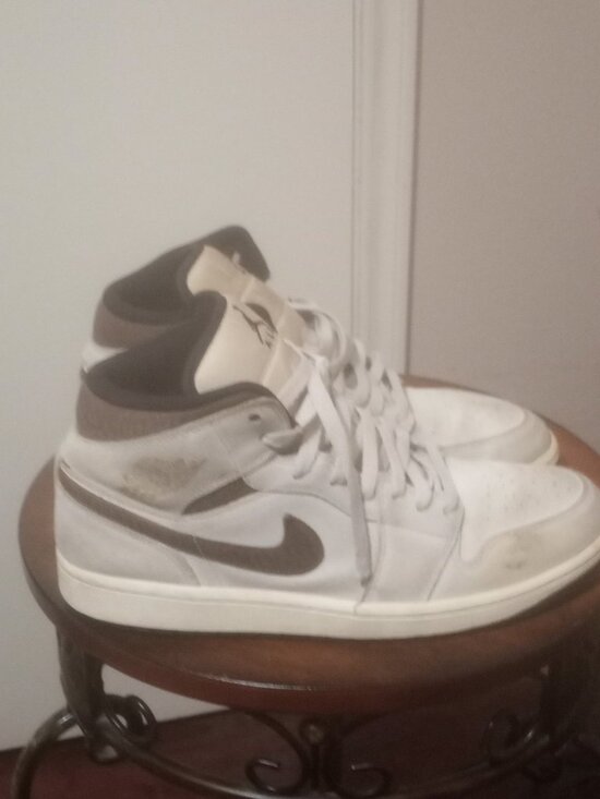 Air Jordan 1 Mid SE Brown Elephant Mens Size 10.5 Metallic Gold DZ4129 102 main image 8